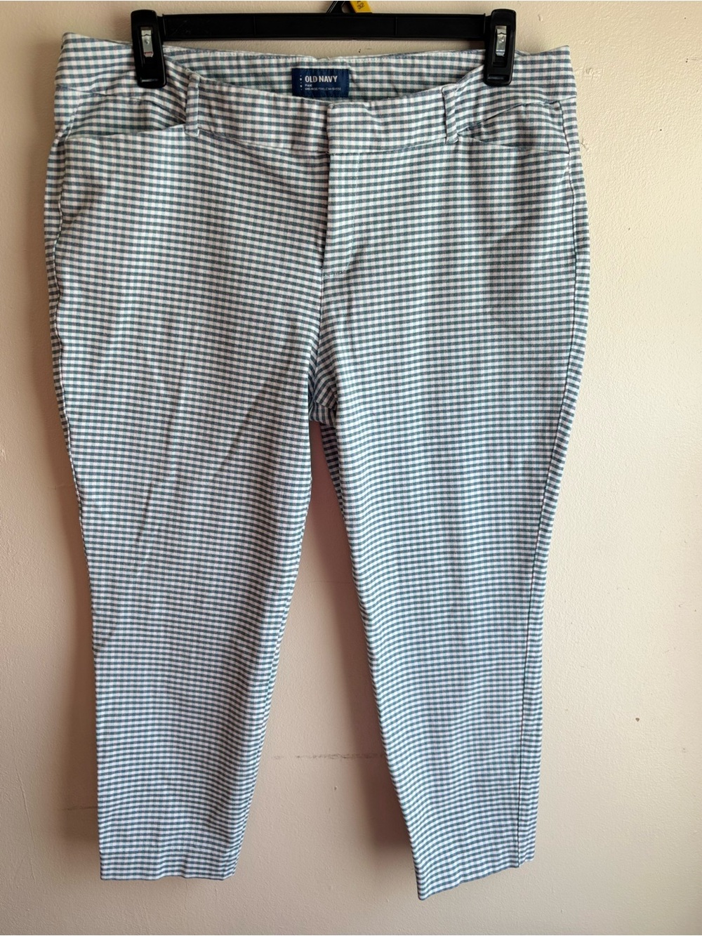 Old Navy Pixie Blue and White Gingham pants